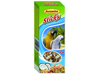 Avicentra tyčinky pro velké papoušky ořech+kokos 2ks 110g