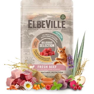 Krmivo ELBEVILLE Cat Sterilised Fresh Beef 340g