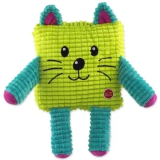 Hračka Dog Fantasy Cuties Čtvercové zvířátko, žluté 17,5cm