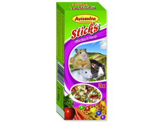 Tyčinky AVICENTRA medové pro malé hlodavce 2ks