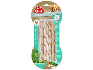 Tyčinka 8in1 Dental Delights kroucená žvýkací 55g