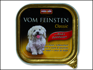 Paštika ANIMONDA Vom Feinsten hovězí + krůtí srdce 150g