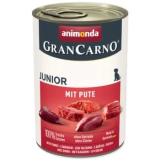 Konzerva ANIMONDA Gran Carno Junior hovězí + krůtí srdce 400g
