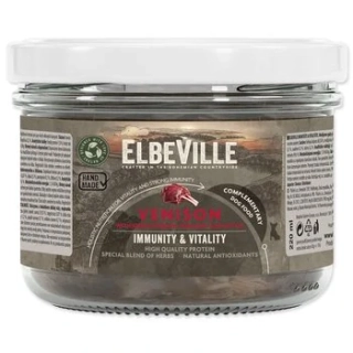 Sklenice Elbeville Dog Imunity & Vitality zvěřina s přidaným šípkem, dobromyslem a kopřivou, 220 ml