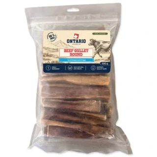 Pochoutka Ontario Pure Nature hovězí jícen kulatý sušený 500g