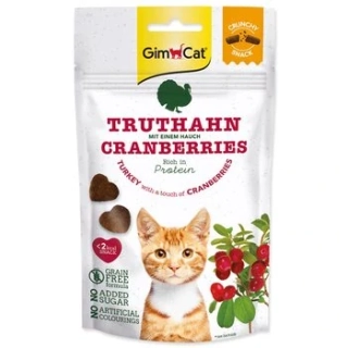 Pochoutka GimCat Crunchy Snacks krůta a brusinky 50g
