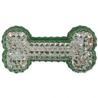 Hračka Dog Fantasy Winter Tale kost gumová pískací 15cm