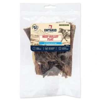 Pochoutka Ontario Pure Nature hovězí jícen plochý sušený 100g