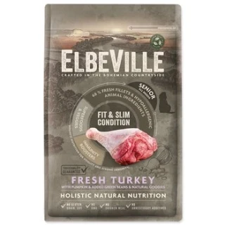 Krmivo ELBEVILLE Senior All Breeds Fit and Slim Condition Fresh Turkey 4kg