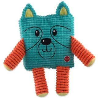 Hračka Dog Fantasy Cuties Čtvercové zvířátko, petrolejově zelené 17,5cm